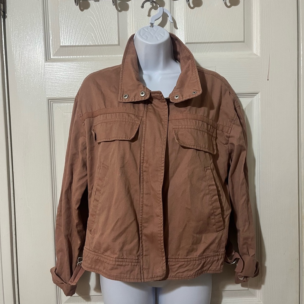 Treasure & Bond Women's Pink Utility Jacket